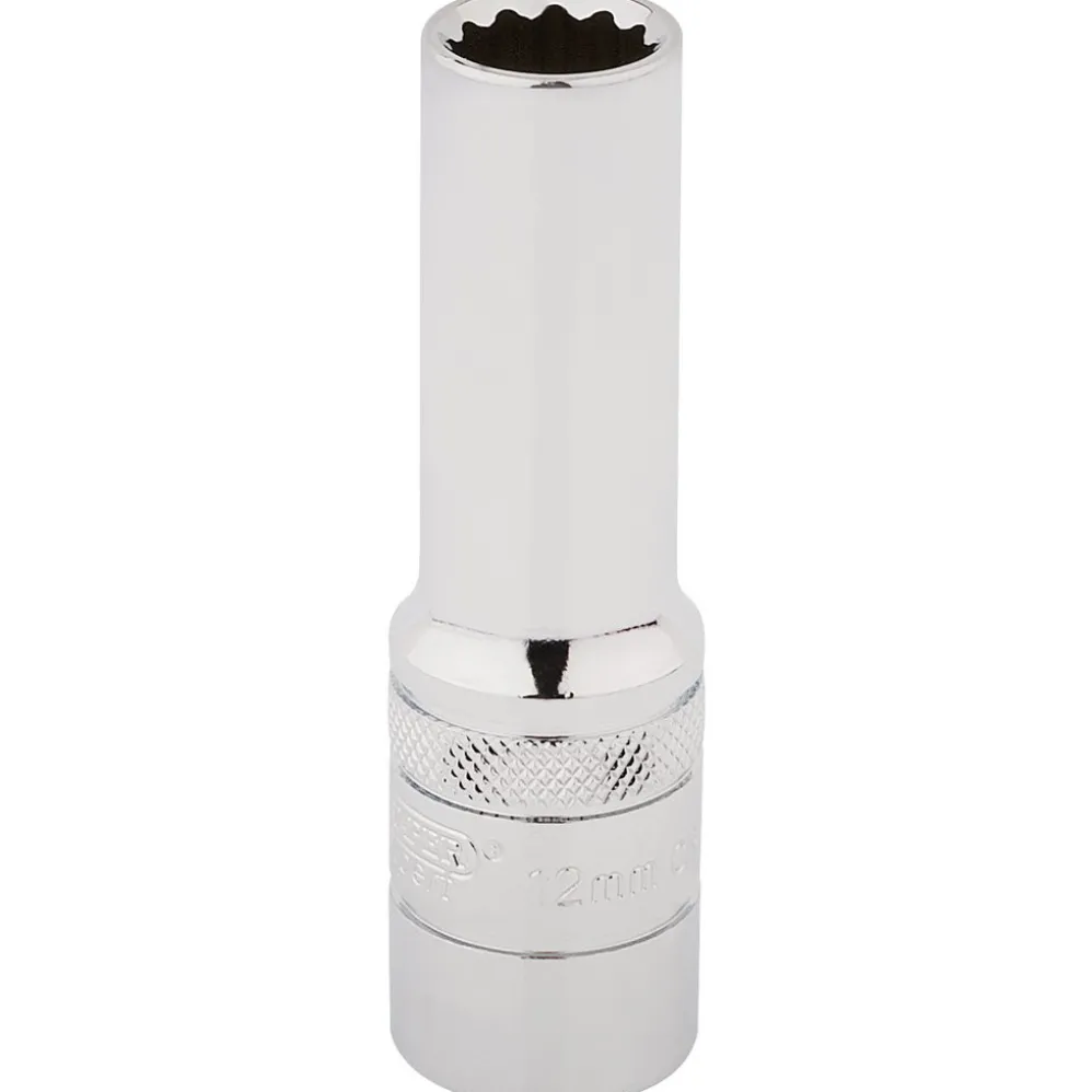 Draper Expert HI-TORQ® 12 Point Deep Socket, 1/2" Sq. Dr., 12mm