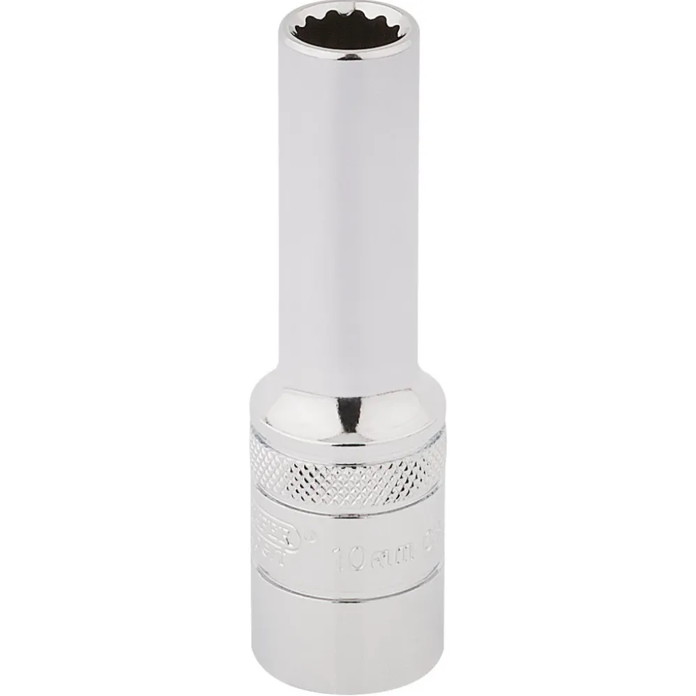 Draper Expert HI-TORQ® 12 Point Deep Socket, 1/2" Sq. Dr., 10mm
