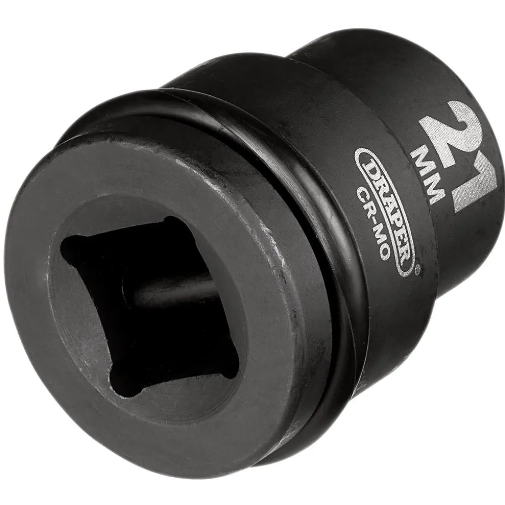 Draper Expert HI-TORQ® 6 Point Impact Socket, 3/4" Sq. Dr., 21mm