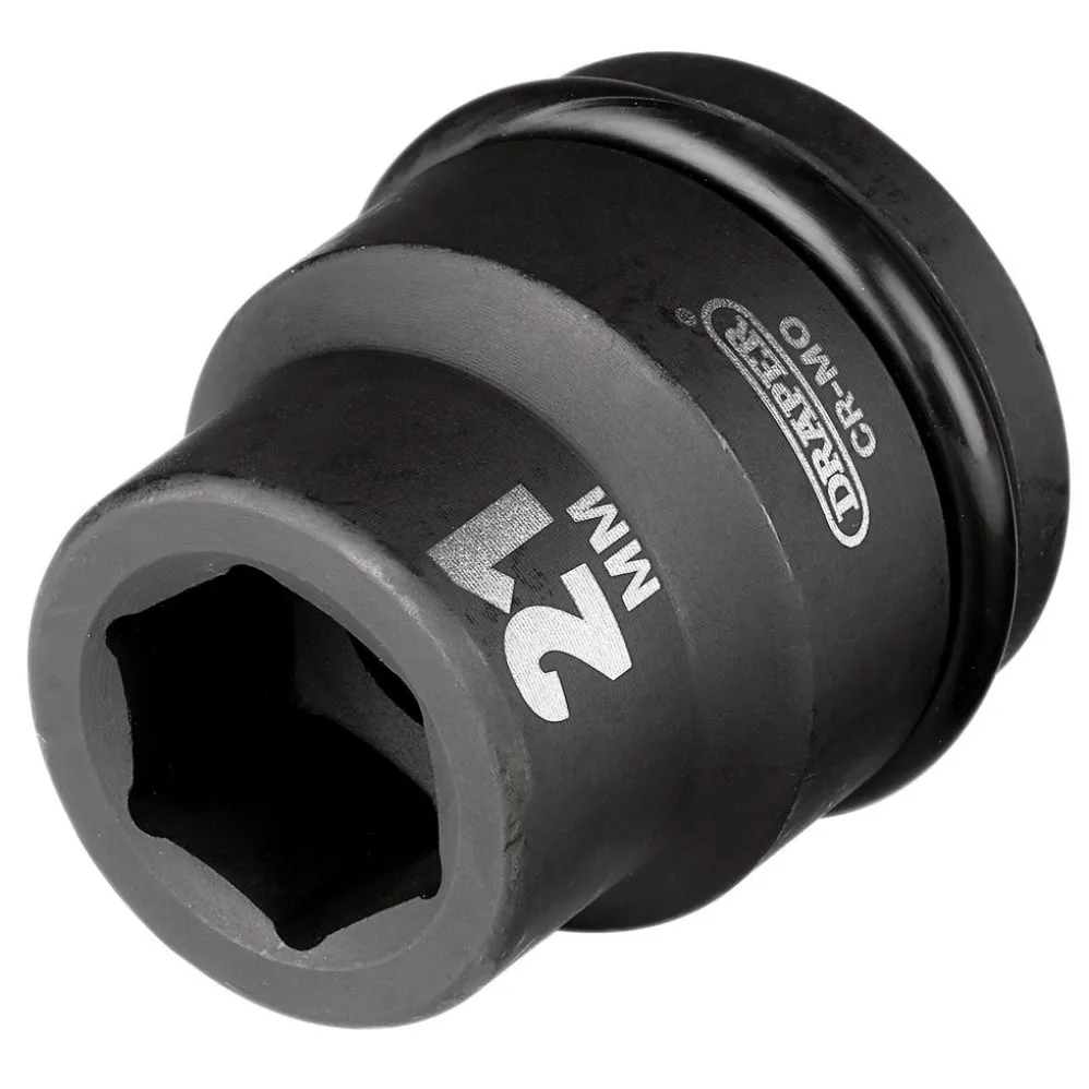 Draper Expert HI-TORQ® 6 Point Impact Socket, 3/4" Sq. Dr., 21mm