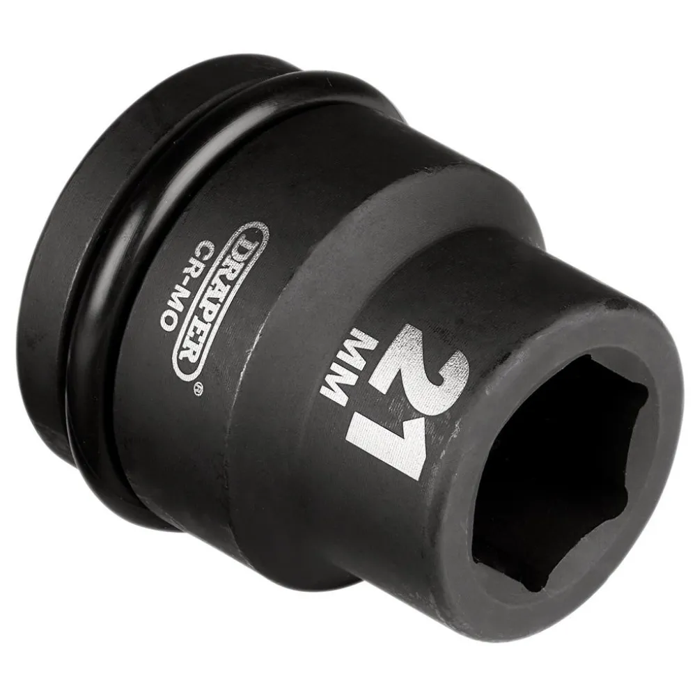 Draper Expert HI-TORQ® 6 Point Impact Socket, 3/4" Sq. Dr., 21mm