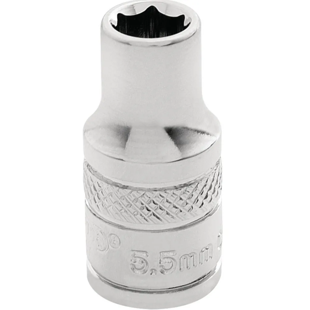Draper Expert HI-TORQ® 6 Point Socket, 1/4" Sq. Dr., 5.5mm