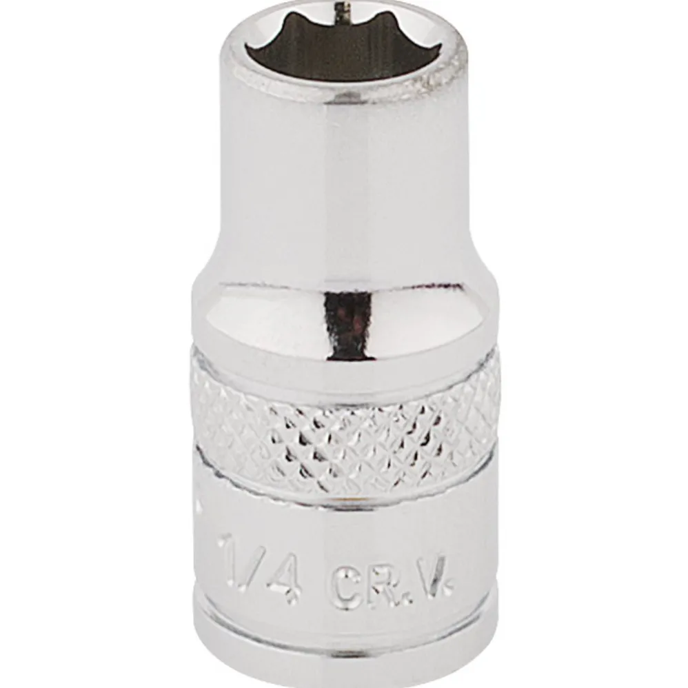 Draper Expert HI-TORQ® 6 Point Socket, 1/4" Sq. Dr., 1/4"