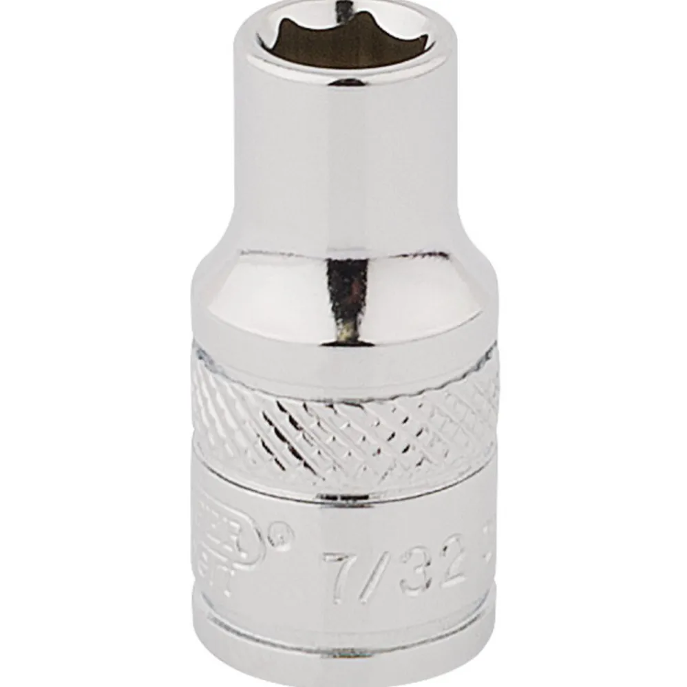 Draper Expert HI-TORQ® 6 Point Socket, 1/4" Sq. Dr., 7/32"