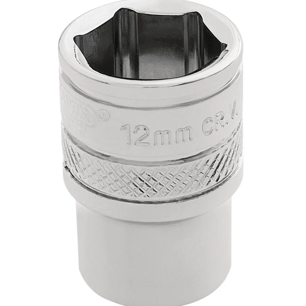 Draper Expert HI-TORQ® 6 Point Socket, 1/4" Sq. Dr., 12mm