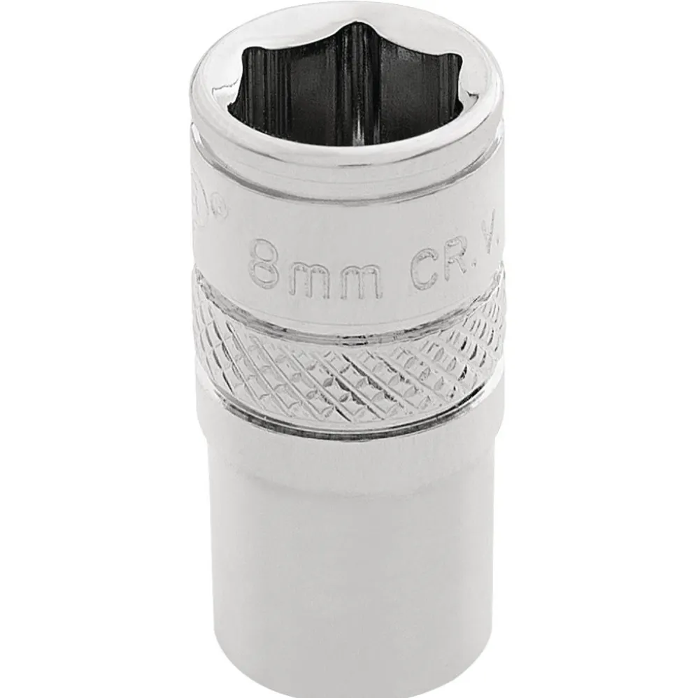 Draper Expert HI-TORQ® 6 Point Socket, 1/4" Sq. Dr., 8mm