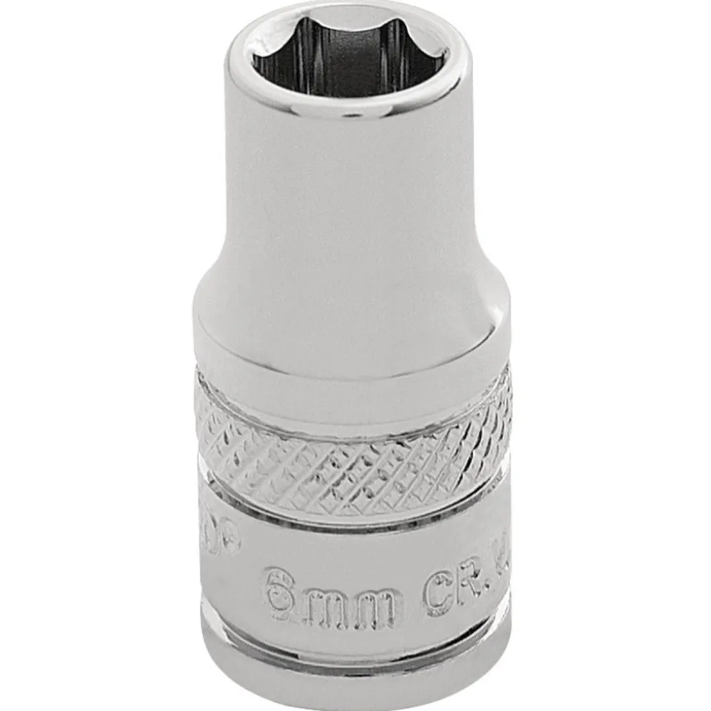 Draper Expert HI-TORQ® 6 Point Socket, 1/4" Sq. Dr., 6.0mm