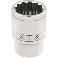 Draper Expert HI-TORQ® 12 Point Socket, 3/8" Sq. Dr., 14mm