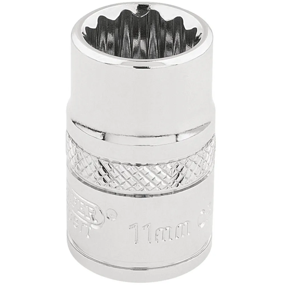 Draper Expert HI-TORQ® 12 Point Socket, 3/8" Sq. Dr., 11mm