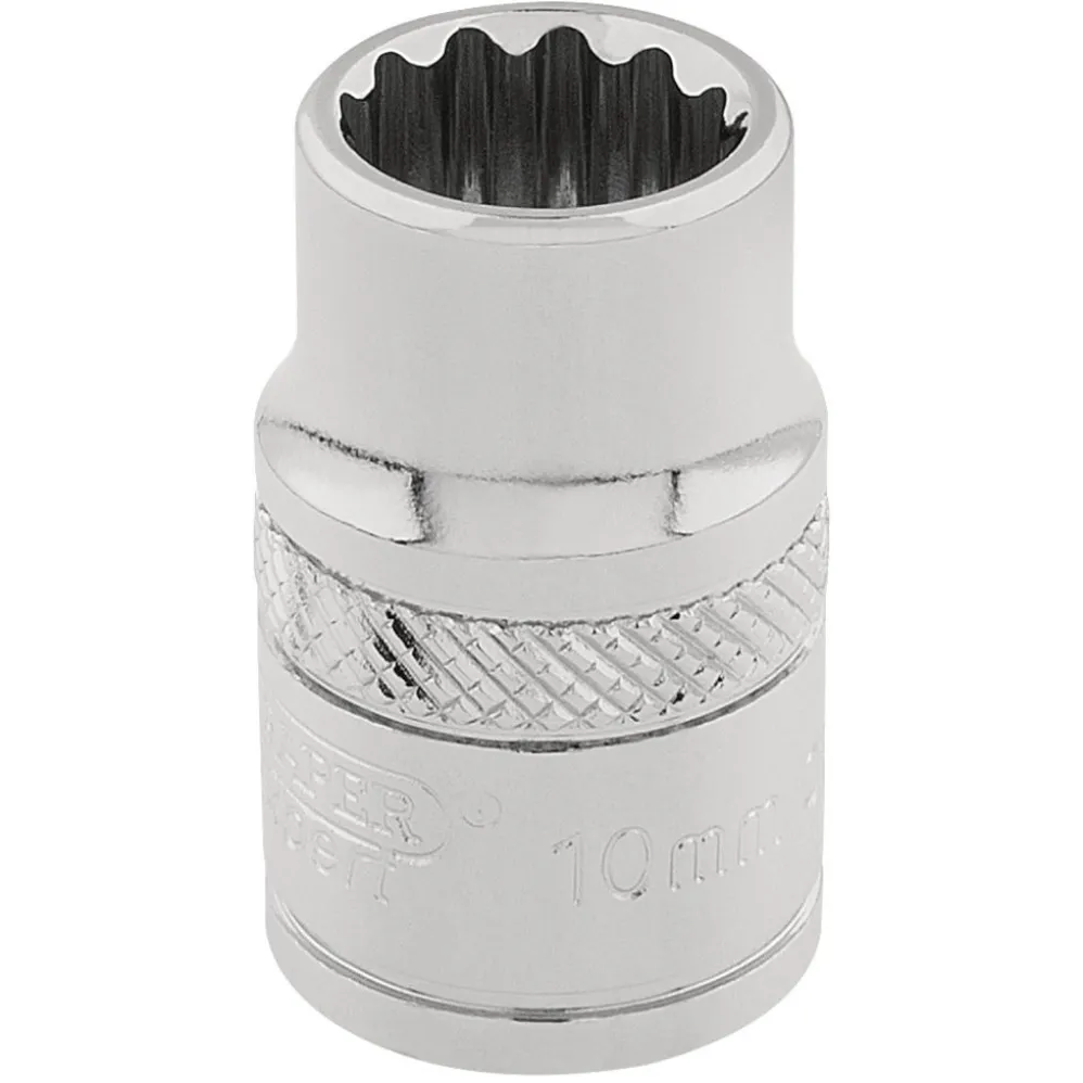 Draper Expert HI-TORQ® 12 Point Socket, 3/8" Sq. Dr., 10mm