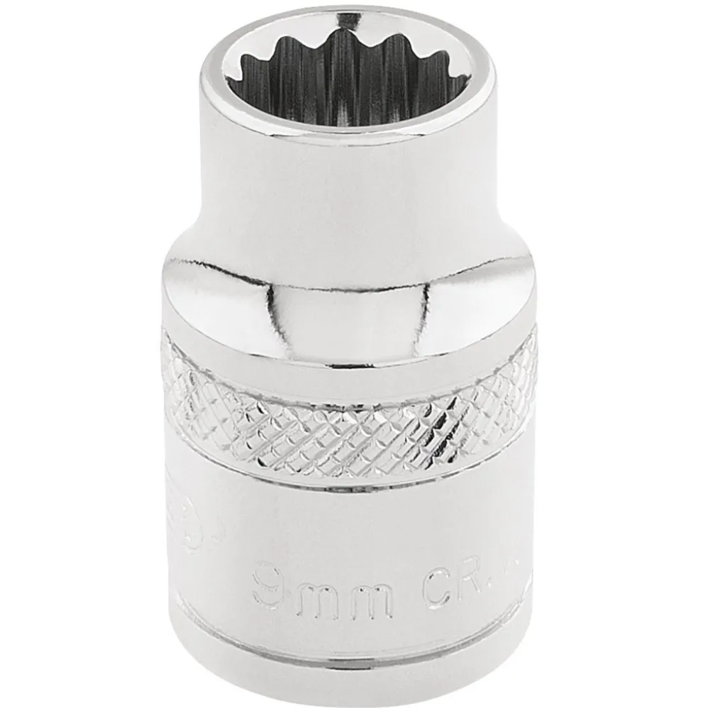 Draper Expert HI-TORQ® 12 Point Socket, 3/8" Sq. Dr., 9mm
