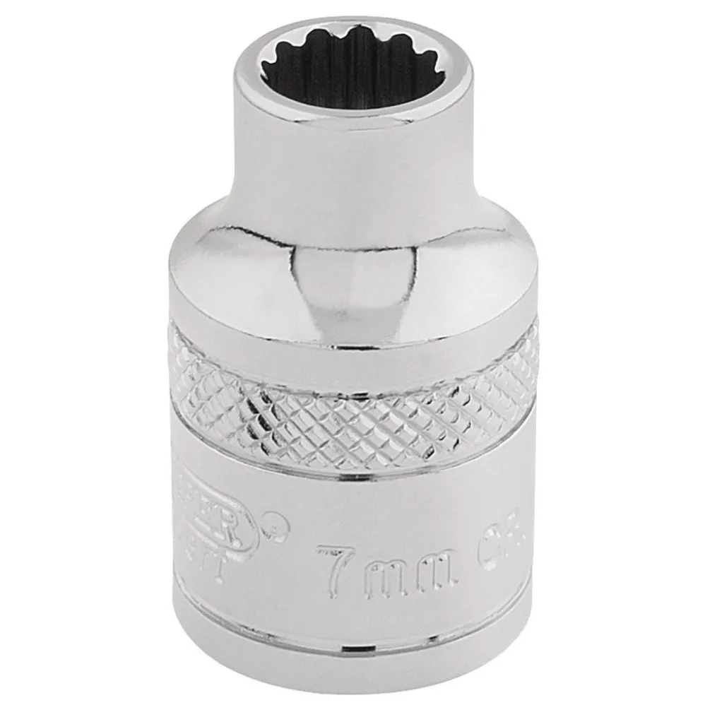 Draper Expert HI-TORQ® 12 Point Socket, 3/8" Sq. Dr., 7mm