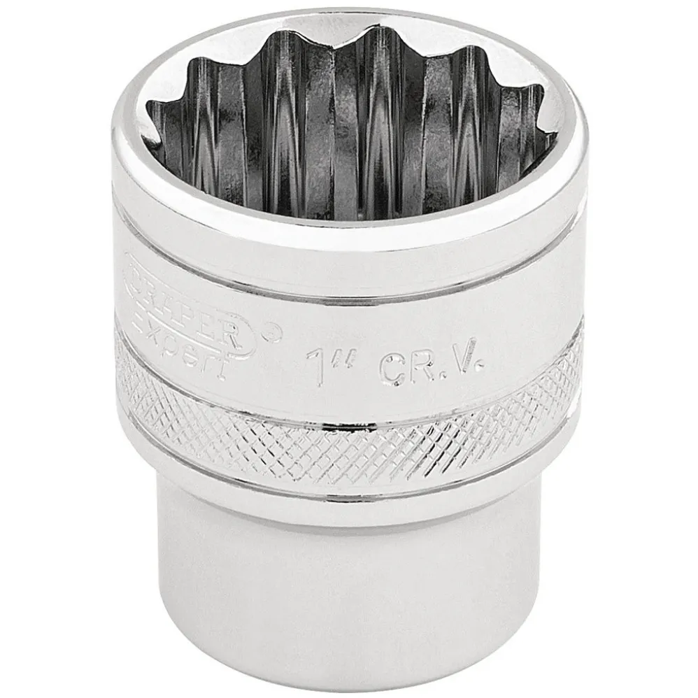 Draper Expert HI-TORQ® 12 Point Socket, 3/8" Sq. Dr., 1"