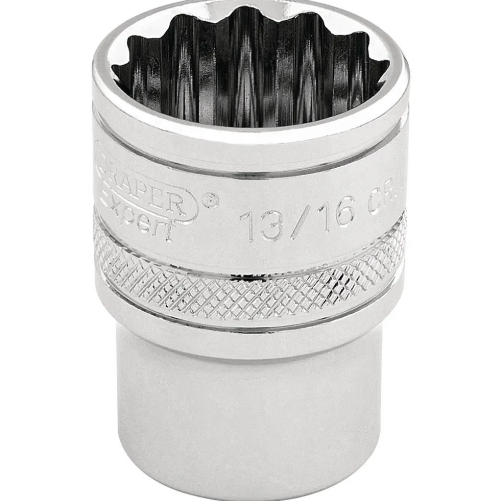 Draper Expert HI-TORQ® 12 Point Socket, 3/8" Sq. Dr., 13/16"