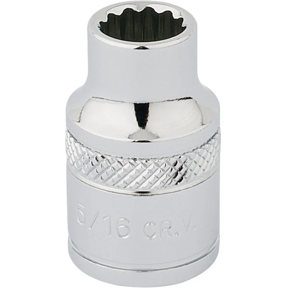 Draper Expert HI-TORQ® 12 Point Socket, 3/8" Sq. Dr., 5/16"