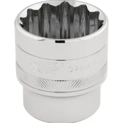 Draper Expert HI-TORQ® 12 Point Socket, 1/2" Sq. Dr., 32mm