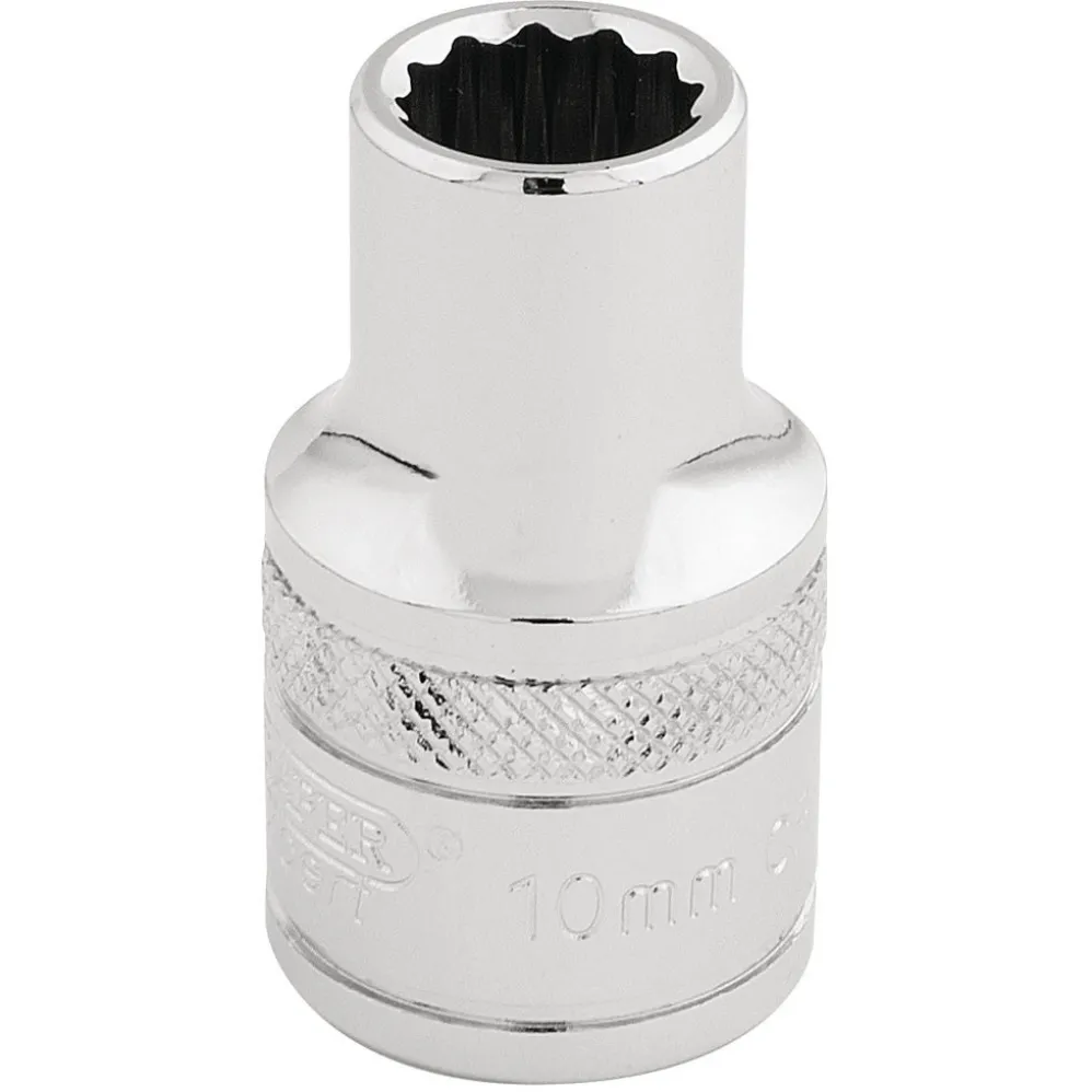 Draper Expert HI-TORQ® 12 Point Socket, 1/2" Sq. Dr., 10mm