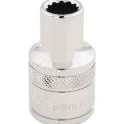 Draper Expert HI-TORQ® 12 Point Socket, 1/2" Sq. Dr., 9mm
