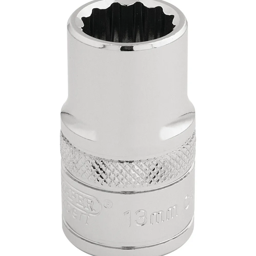 Draper Expert HI-TORQ® 12 Point Socket, 1/2" Sq. Dr., 13mm