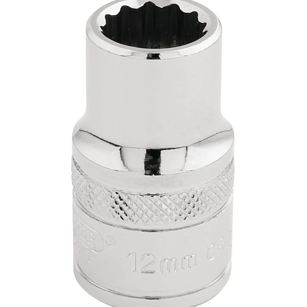 Draper Expert HI-TORQ® 12 Point Socket, 1/2" Sq. Dr., 12mm