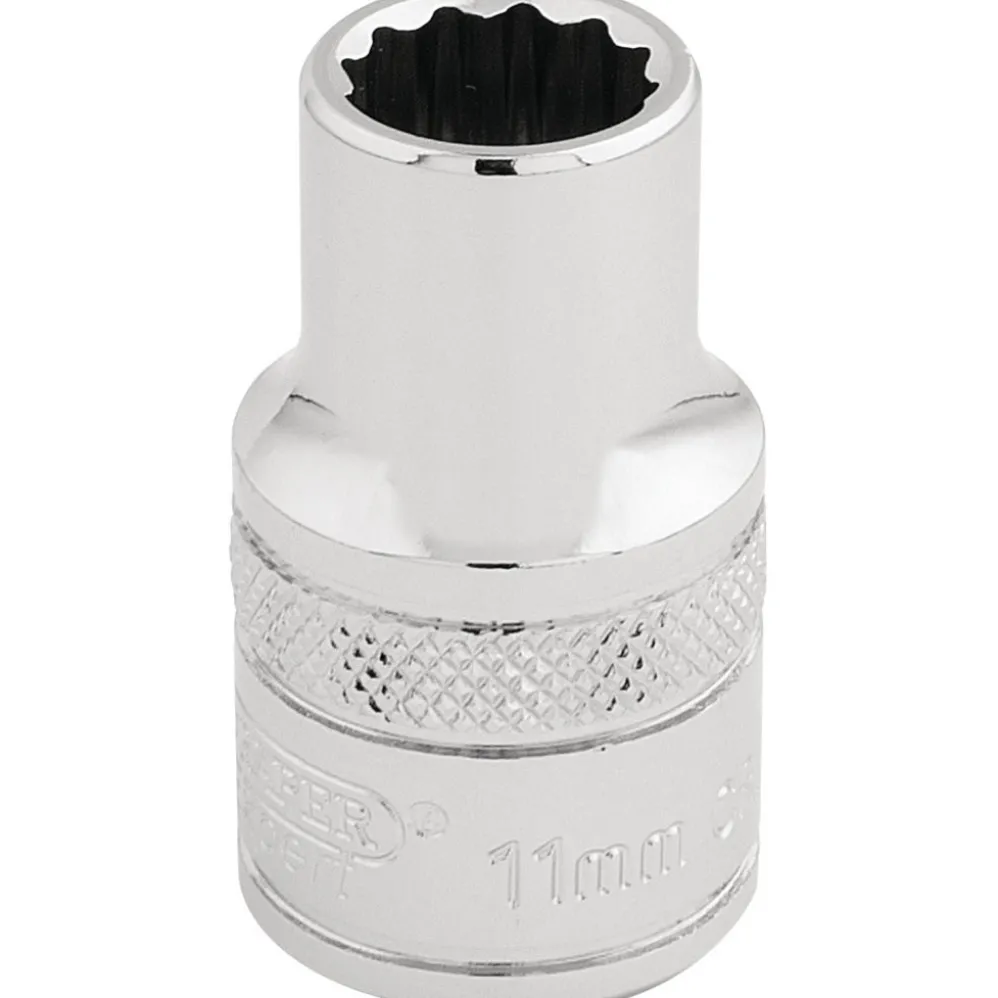 Draper Expert HI-TORQ® 12 Point Socket, 1/2" Sq. Dr., 11mm