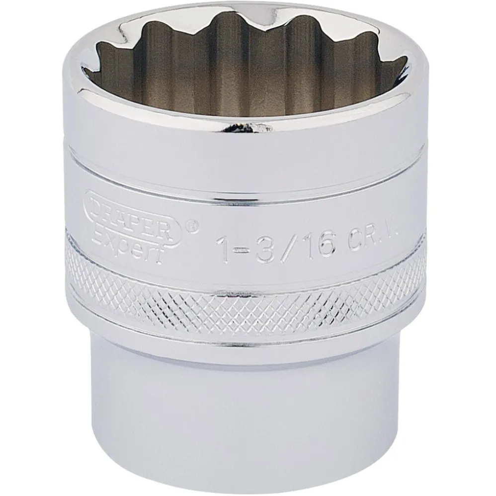 Draper Expert HI-TORQ® 12 Point Socket, 1/2" Sq. Dr., 1 3/16"