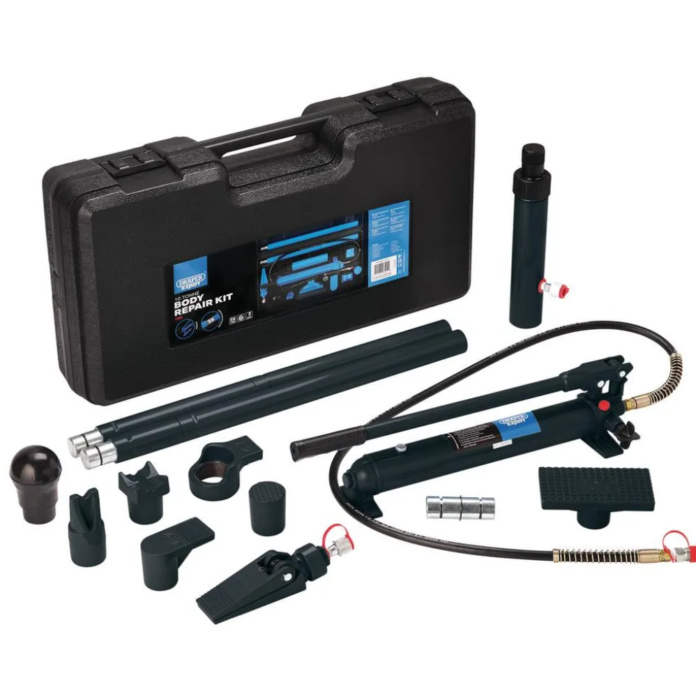 Draper Expert Hydraulic Body Repair Kit, 10 Tonne (14 Piece)
