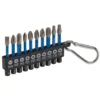 Draper Expert Impact Screwdriver Bit Set, 50mm, 1/4" Hex (10 Piece)