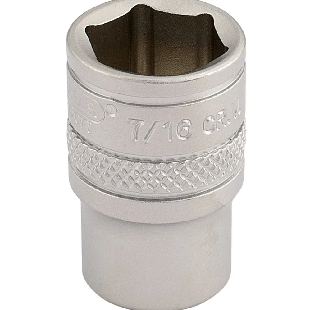 Draper Expert Imperial Socket, 1/4" Sq. Dr., 7/16"