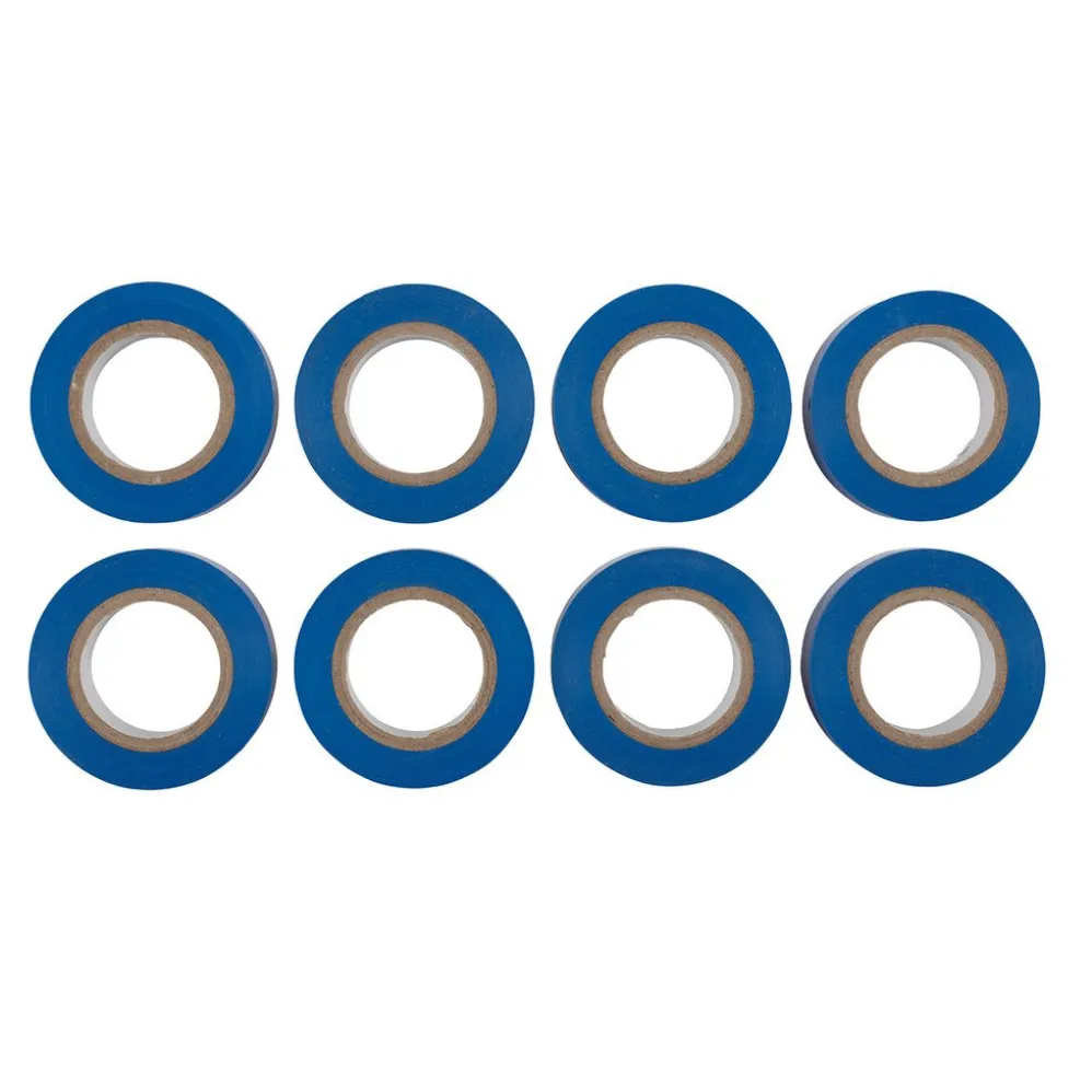 Draper Expert Insulation Tape to BSEN60454/Type2, 10m x 19mm, Blue (Pack of 8)