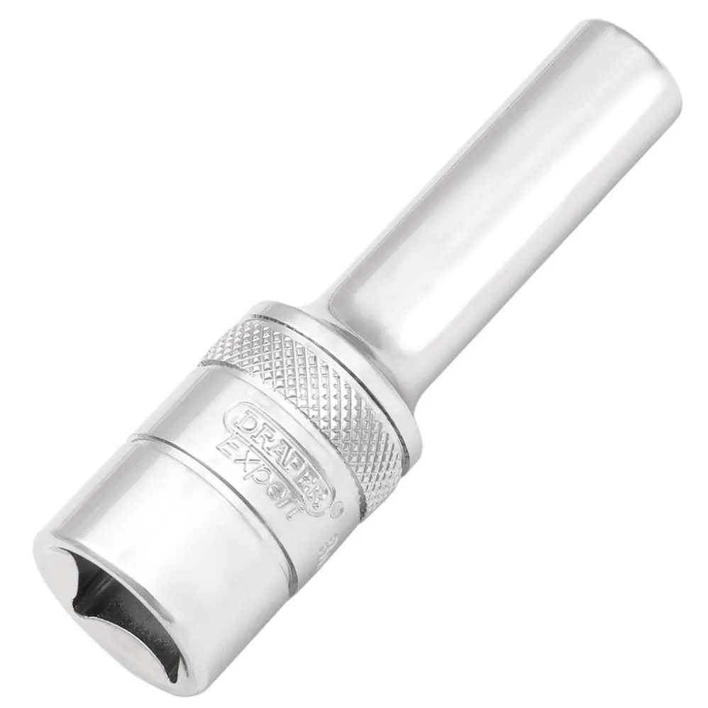 Draper Expert Metric Deep Socket, 1/2" Sq. Dr.,Polished Chrome, 8mm