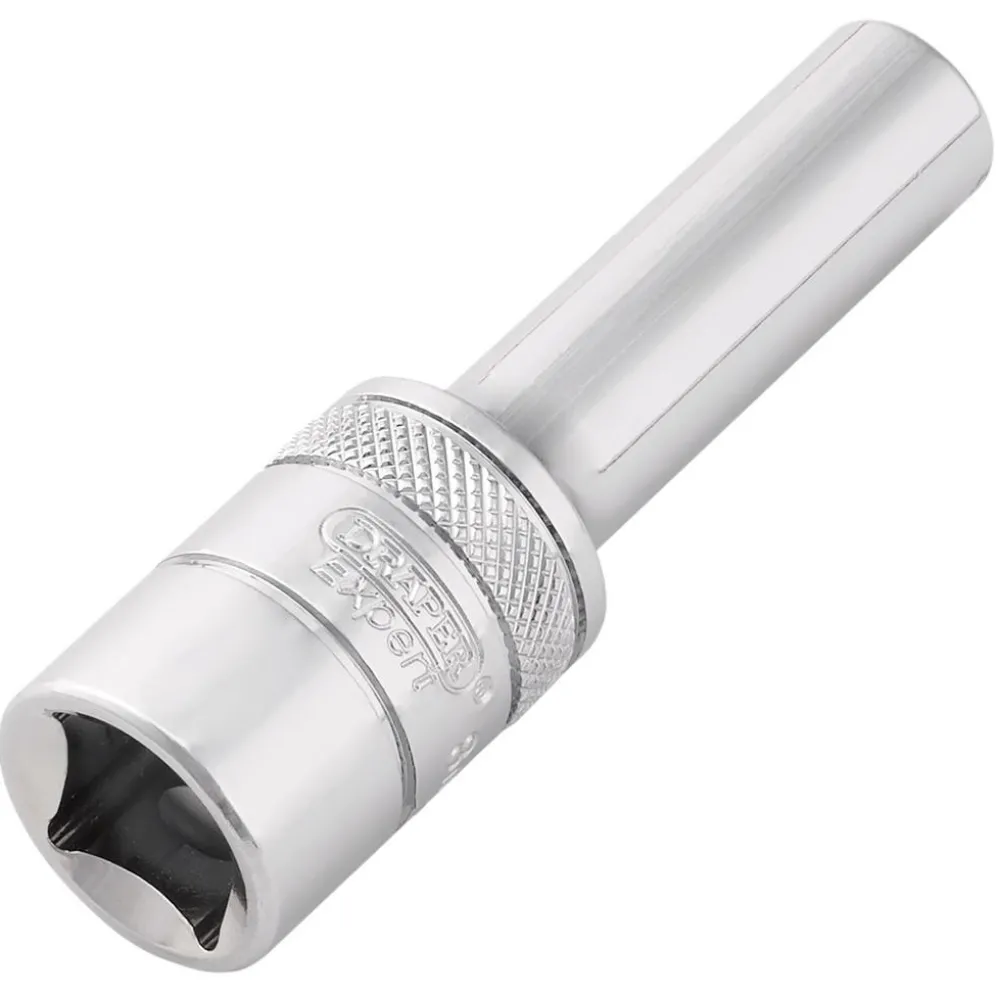 Draper Expert Metric Deep Socket, 1/2" Sq. Dr.,Polished Chrome, 8mm