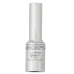 Draper Expert Metric Deep Socket, 1/2" Sq. Dr., Micro Satin Chrome, 9mm
