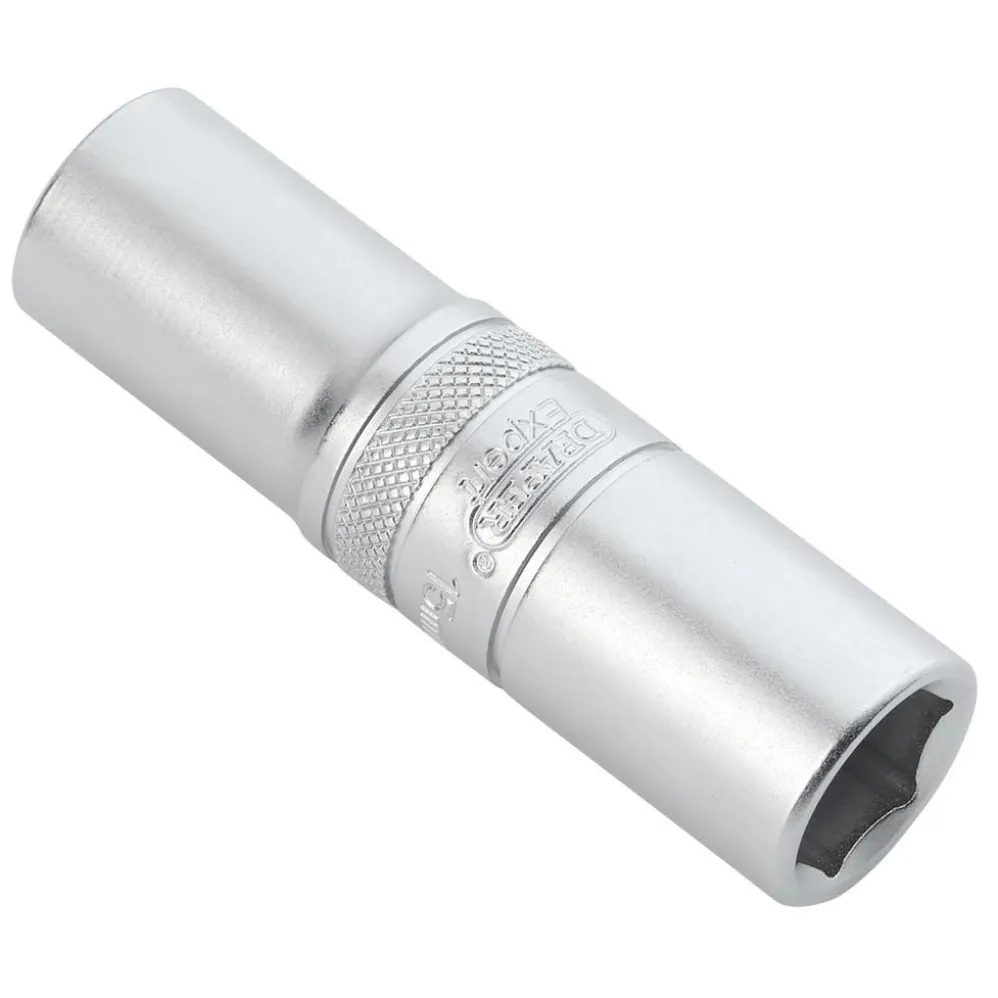 Draper Expert Metric Deep Socket, 1/2" Sq. Dr., Micro Satin Chrome, 15mm