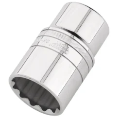 Draper Expert Metric Deep Socket, 1/2" Sq. Dr., Polished Chrome, 36mm