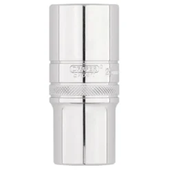 Draper Expert Metric Deep Socket, 1/2" Sq. Dr.,Polished Chrome, 25mm