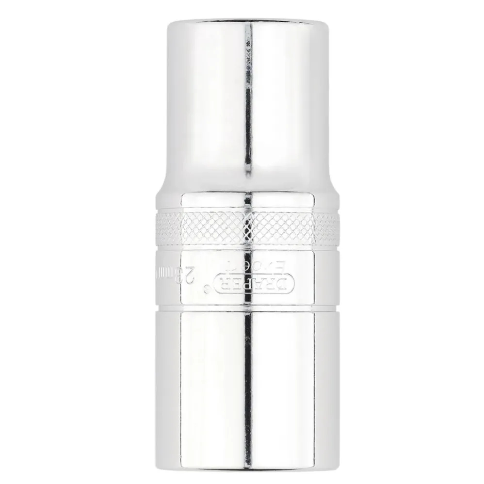 Draper Expert Metric Deep Socket, 1/2" Sq. Dr., Polished Chrome, 23mm