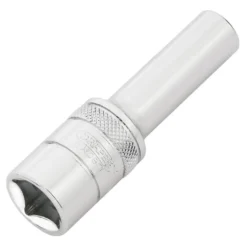 Draper Expert Metric Deep Socket, 1/2" Sq. Dr.,Polished Chrome, 9mm