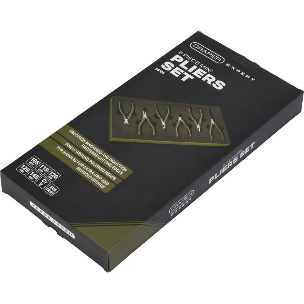 Draper Expert Mini Pliers Set in EVA Foam Tray (6 Piece)