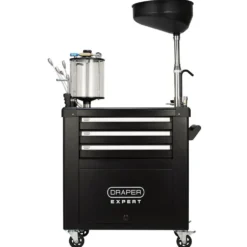 Draper Expert Mobile Oil Service Station & Chamber and Oil Drain Pan
