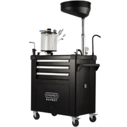 Draper Expert Mobile Oil Service Station & Chamber and Oil Drain Pan