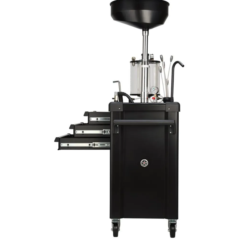 Draper Expert Mobile Oil Service Station & Chamber and Oil Drain Pan