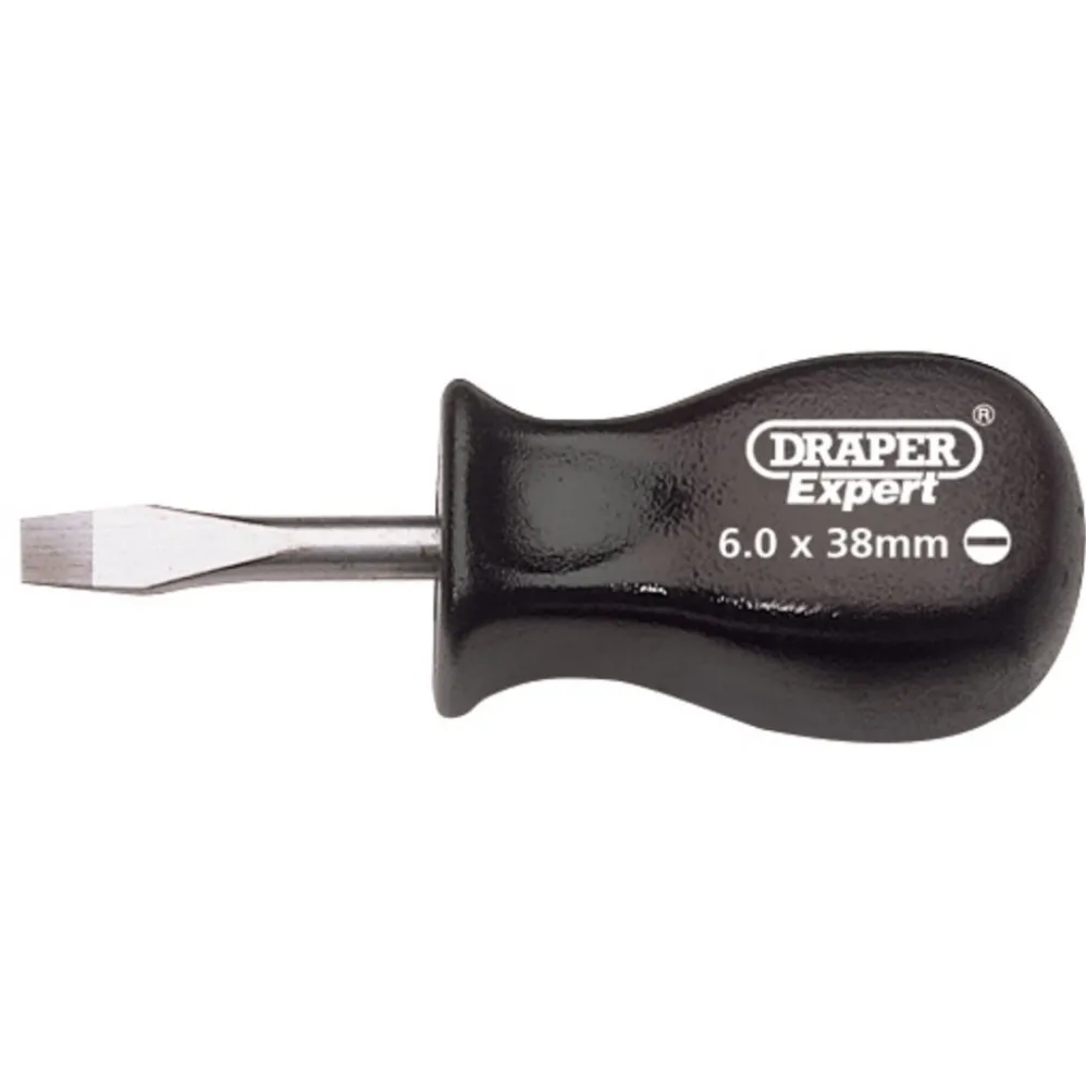 Draper Expert Plain Slot Mechanics Screwdriver, 6 x 38mm