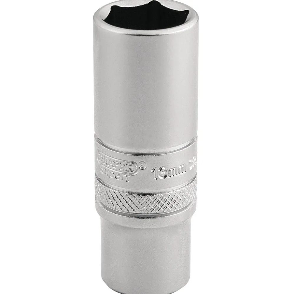 Draper Expert 6 Point Deep Socket, 1/4" Sq. Dr., 13mm