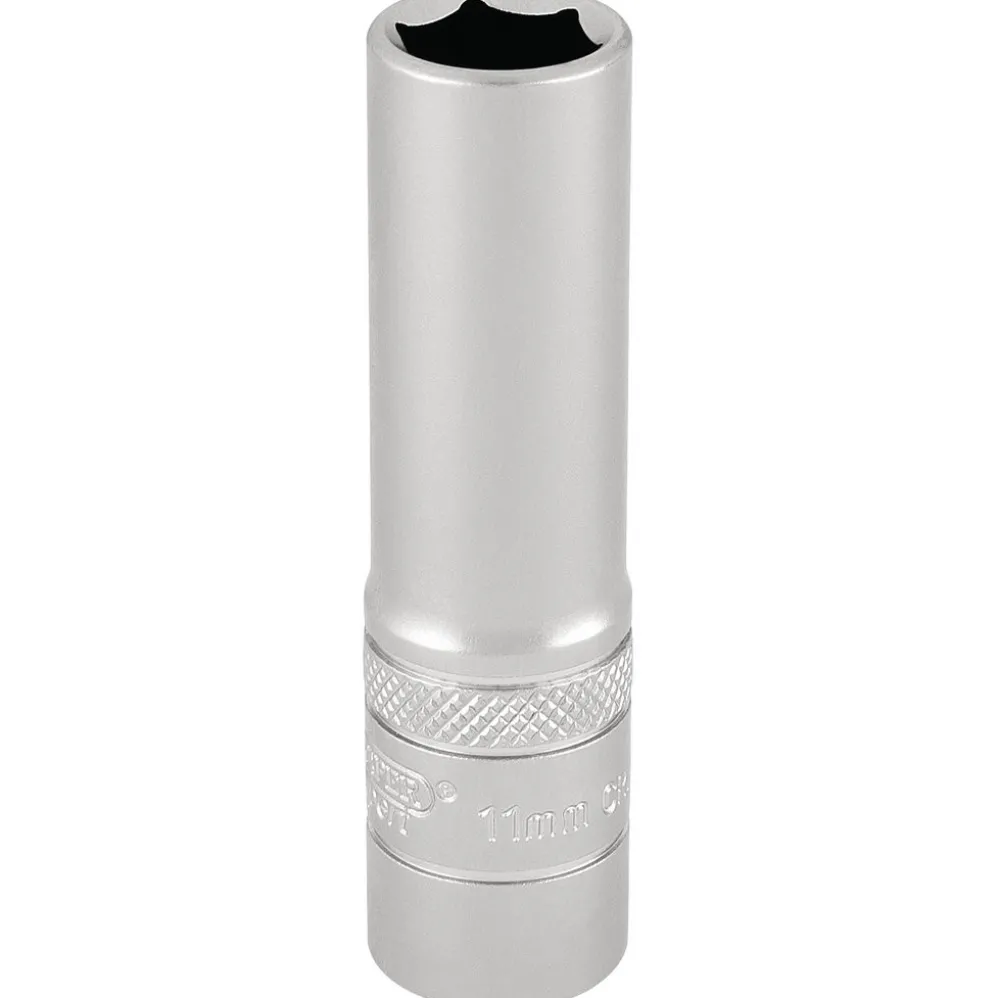 Draper Expert 6 Point Deep Socket, 3/8" Sq. Dr., 11mm