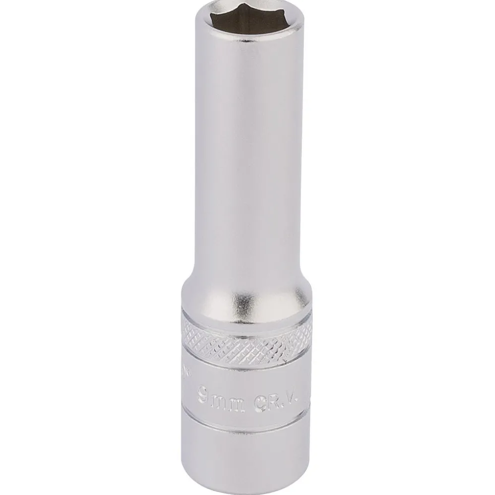 Draper Expert 6 Point Deep Socket, 3/8" Sq. Dr., 9mm