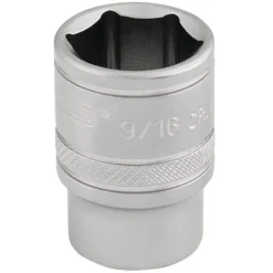 Draper Expert 6 Point Imperial Socket, 3/8" Sq. Dr., 9/16"