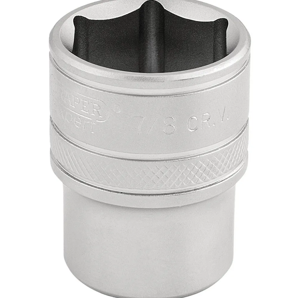 Draper Expert 6 Point Imperial Socket, 1/2" Sq. Dr., 7/8"