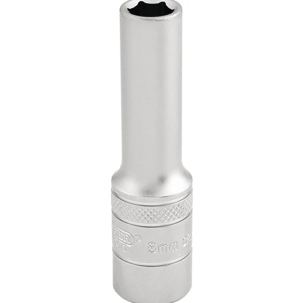 Draper Expert 6 Point Metric Deep Socket, 3/8" Sq. Dr., 8mm
