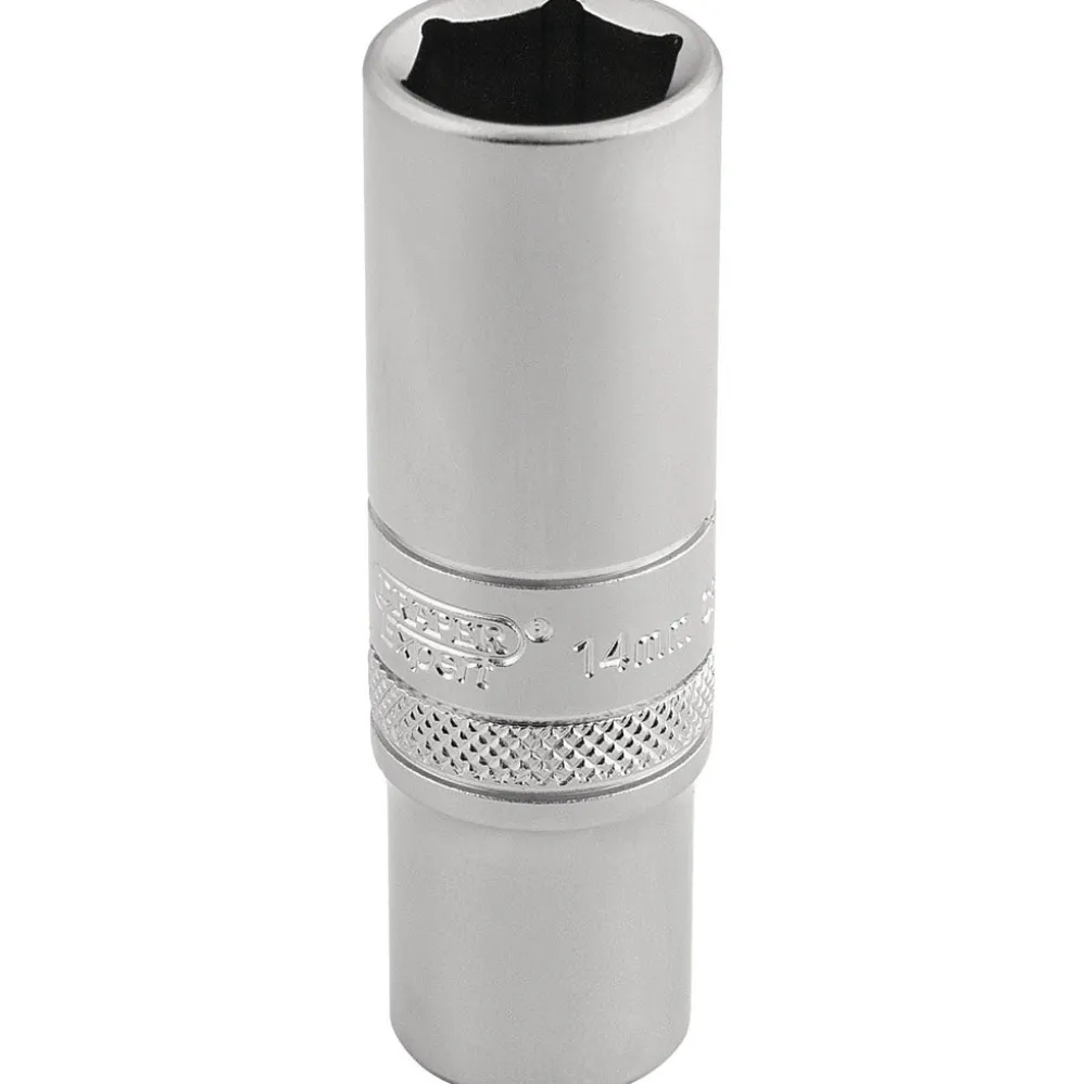 Draper Expert 6 Point Metric Deep Socket, 3/8" Sq. Dr., 14mm